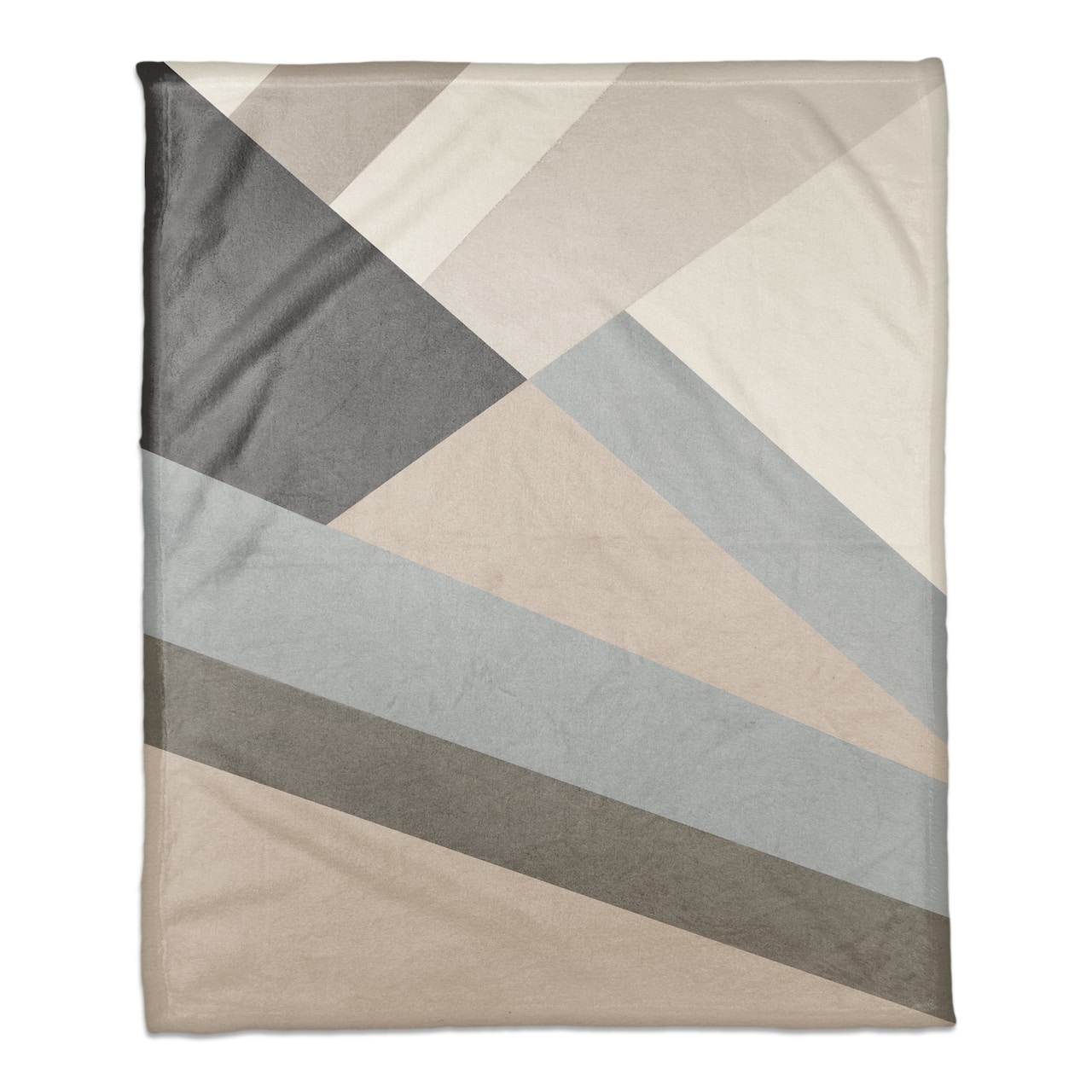 Abstract Geometric 50" x 60" Coral Fleece Blanket